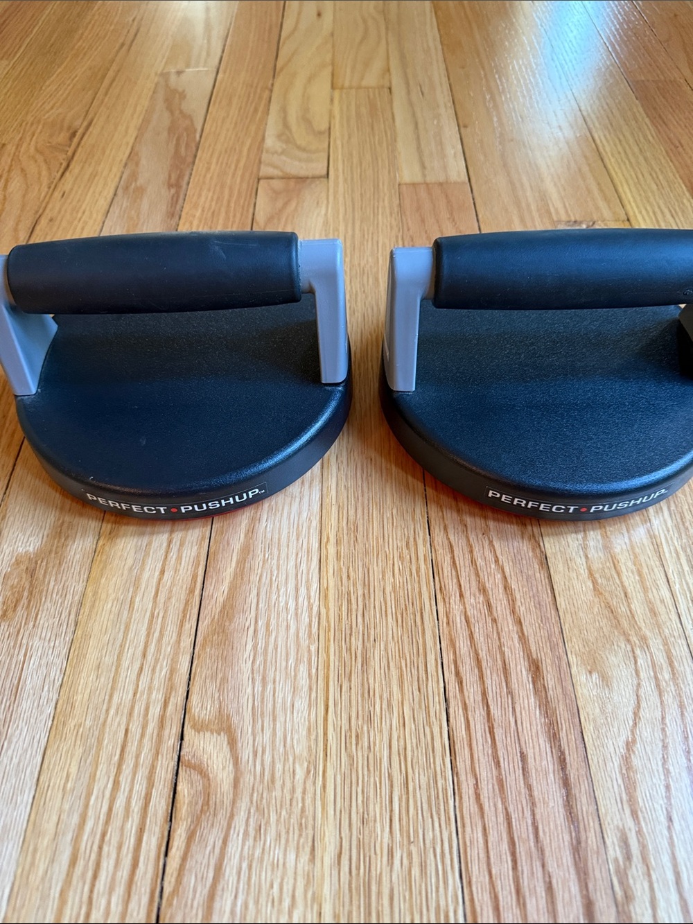 Perfect Pushup Pair - Black and Gray Push-Up Handles Discs BODYREV